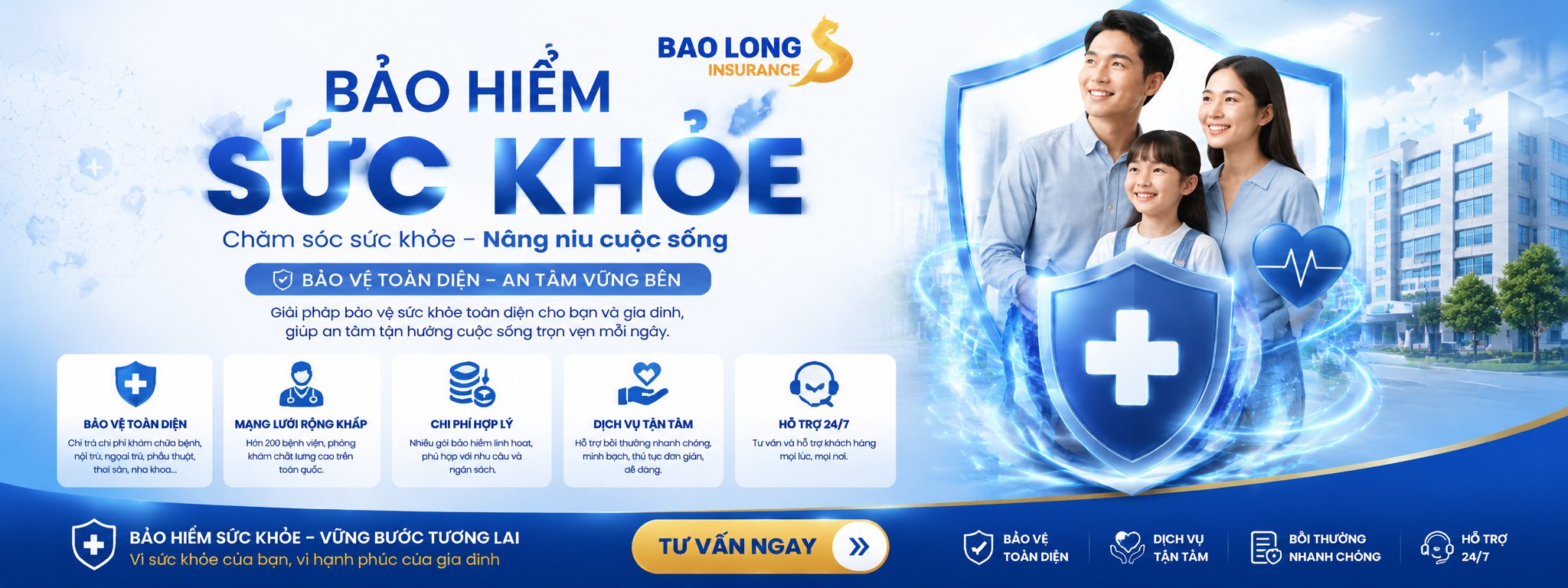Bảo Long - Bảo Hiểm Sức Khỏe, chăm sóc sức khỏe nâng niu cuộc sống